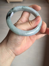 Load image into Gallery viewer, 59mm Certified Type A 100% Natural green gray purple Jadeite Jade bangle AH95-4489
