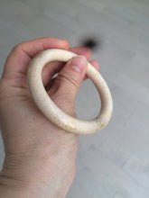 Load image into Gallery viewer, 53.8mm 100% natural beige yellow pink Coral Jade (珊瑚玉) bangle XY63
