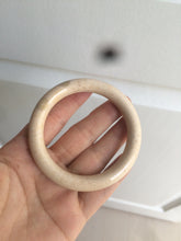 Load image into Gallery viewer, 53.8mm 100% natural beige yellow pink Coral Jade (珊瑚玉) bangle XY63
