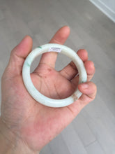 Load image into Gallery viewer, 58mm Certificate light green white orange green jadeite jade bangle BQ68(1013)
