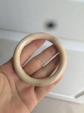 Load image into Gallery viewer, 53.8mm 100% natural beige yellow pink Coral Jade (珊瑚玉) bangle XY63
