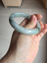 Load image into Gallery viewer, 52.3mm certified 100% natural Type A icy watery dark green jadeite jade bangle AH103-4490
