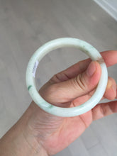 Load image into Gallery viewer, 58mm Certificate light green white orange green jadeite jade bangle BQ68(1013)
