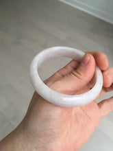 Load image into Gallery viewer, 52.9mm Certified Type A 100% Natural white/purple Jadeite Jade bangle BL83-4048
