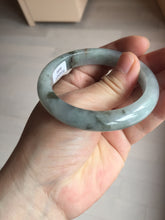 Load image into Gallery viewer, 52.3mm certified 100% natural Type A icy watery dark green jadeite jade bangle AH103-4490
