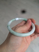 Load image into Gallery viewer, 58.2mm certificated Type A 100% Natural light green/purple slim round cut Jadeite Jade bangle BG54-2950
