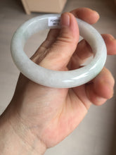 Load image into Gallery viewer, 56.6mm certified 100% natural Type A icy watery light green/white jadeite jade bangle BP52-3872
