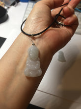 Load image into Gallery viewer, 100% Natural white light green jadeite Jade baby Buddha (宝宝佛) pendant group AU19
