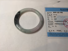 Load image into Gallery viewer, 57.2mm certified Type A 100% Natural icy watery light green sunny green purple Jadeite Jade bangle BQ64-5668
