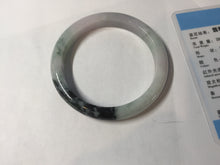 Load image into Gallery viewer, 57.2mm certified Type A 100% Natural icy watery light green sunny green purple Jadeite Jade bangle BQ64-5668
