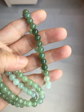 Load image into Gallery viewer, 6.7mm 100% natural type A icy watery jadeite jade beads bracelet group BP149
