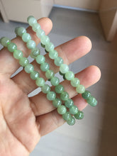 Load image into Gallery viewer, 6.7mm 100% natural type A icy watery jadeite jade beads bracelet group BP149
