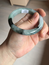 Load image into Gallery viewer, 53mm certified 100% natural Type A icy watery dark green brown jadeite jade bangle AH102-4492
