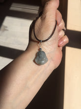 Load image into Gallery viewer, 100% Natural type A black white(Wuji 乌鸡, Shuimo 水墨) small happy Buddha (拇指佛) jadeite Jade pendant group PB44

