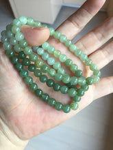 Load image into Gallery viewer, 6.7mm 100% natural type A icy watery jadeite jade beads bracelet group BP149
