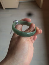 Load image into Gallery viewer, 51.6mm certified Type A 100% Natural oily dark green  thin style Jadeite jade bangle AM73-2825
