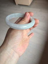 Load image into Gallery viewer, 55.4mm certified 100% natural type A icy watery white light green jadeite jade bangle AH101-0551
