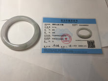 Load image into Gallery viewer, 60.5mm certified Type A 100% Natural light green purple chubby Jadeite Jade bangle PA116-9531
