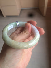 Load image into Gallery viewer, Reserved! Please don&#39;t order. Thanks. 55.5mm Certified 100% natural Type A sunny green/purple/yellow (FU LU SHOU) jadeite jade bangle AM74-5349
