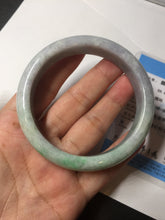 Load image into Gallery viewer, 59mm Certified Type A 100% Natural sunny green purple Jadeite Jade bangle BP39-1184
