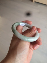 Load image into Gallery viewer, 55.5mm certificated Type A 100% Natural light green/dark green/purpleJadeite Jade bangle BG52-2956
