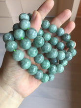 Load image into Gallery viewer, 13mm 100% natural type A dark green gray jadeite jade beads bracelet group BP146
