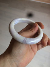 Load image into Gallery viewer, 56.1mm certified 100% natural  icy light white/green/purple jadeite jade bangle AX9-0638
