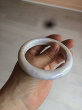 Load image into Gallery viewer, 56.1mm certified 100% natural  icy light white/green/purple jadeite jade bangle AX9-0638
