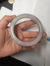 Load image into Gallery viewer, 60.5mm certified Type A 100% Natural light green purple chubby Jadeite Jade bangle PA116-9531
