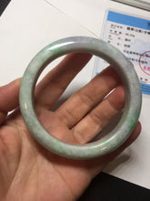 Load image into Gallery viewer, 59mm Certified Type A 100% Natural sunny green purple Jadeite Jade bangle BP40-1180
