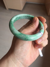 Load image into Gallery viewer, 56.5mm Certified Type A 100% Natural sunny green Jadeite Jade bangle AU7-4441
