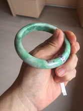 Load image into Gallery viewer, 56.5mm Certified Type A 100% Natural sunny green Jadeite Jade bangle AU7-4441
