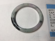 Load image into Gallery viewer, 60.2mm certified Type A 100% Natural icy watery light green sunny green purple Jadeite Jade bangle BQ67-5669
