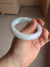 Load image into Gallery viewer, 52.5mm Certified Type A 100% Natural light green white purple Jadeite bangle AU22-0872
