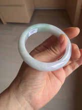 Load image into Gallery viewer, 52.5mm Certified Type A 100% Natural light green white purple Jadeite bangle AU22-0872
