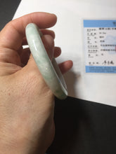 Load image into Gallery viewer, 53mm Certified Type A 100% Natural sunny green white(白底青) Jadeite Jade bangle BP41-3176
