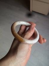 Load image into Gallery viewer, 55mm 100% natural beige yellow pink round cut Coral Jade (珊瑚玉) bangle SY37
