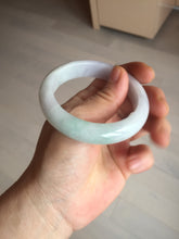 Load image into Gallery viewer, 52.5mm Certified Type A 100% Natural light green white purple Jadeite bangle AU22-0872
