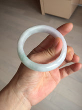 Load image into Gallery viewer, 52.5mm Certified Type A 100% Natural light green white purple Jadeite bangle AU22-0872
