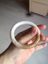 Load image into Gallery viewer, 55mm 100% natural beige yellow pink round cut Coral Jade (珊瑚玉) bangle SY37
