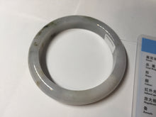 Load image into Gallery viewer, 57.5mm Certified Type A 100% Natural icy watery white purple black brown Jadeite Jade bangle H156-7041
