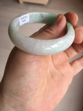 Load image into Gallery viewer, 47mm certified 100% natural Type A sunny green white oval jadeite jade bangle BP49-9340
