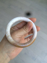 Load image into Gallery viewer, 55mm 100% natural beige yellow pink round cut Coral Jade (珊瑚玉) bangle SY37
