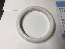 Load image into Gallery viewer, 59.5mm Certified Type A 100% Natural sunny green white (白底青) Jadeite Jade bangle BP42-3182
