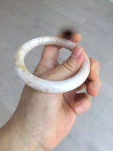 Load image into Gallery viewer, 55mm 100% natural beige yellow pink round cut Coral Jade (珊瑚玉) bangle SY37
