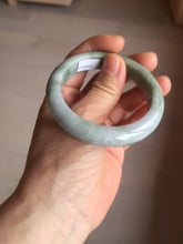 Load image into Gallery viewer, 53.5mm 100% natural certified green/white/light purple jadeite jade bangle AU44-0248
