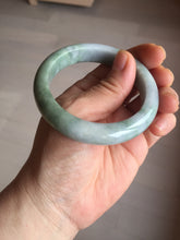 Load image into Gallery viewer, 53.5mm 100% natural certified green/white/light purple jadeite jade bangle AU44-0248
