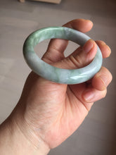 Load image into Gallery viewer, 56mm Certified Type A 100% Natural deep sea green/blue/gray/black Guatemala Jadeite bangle BM4-4446
