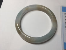 Load image into Gallery viewer, 59mm Certified Type A 100% Natural icy watery blue green brown Jadeite Jade bangle H157-70322
