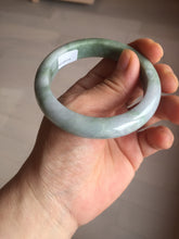 Load image into Gallery viewer, 53.5mm 100% natural certified green/white/light purple jadeite jade bangle AU44-0248
